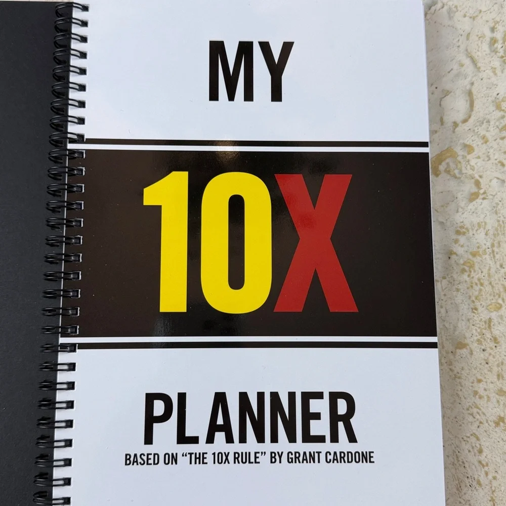 NWOT 10 X planner by Grant Cardone black spiral - Picture 3 of 7